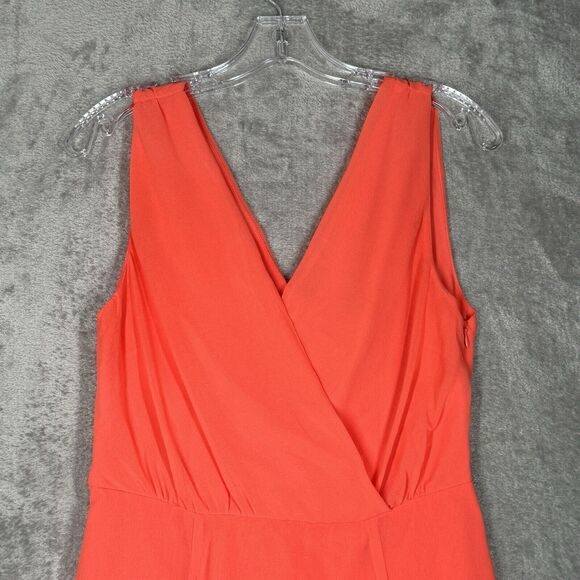 Cupcakes & Cashmere Dress Womens 4 Orange Fit & Flare Preppy Romantic Date Night - Picture 4 of 10